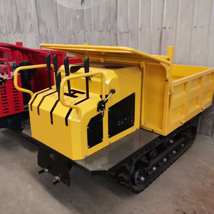 液压自卸农用搬运车林地农田果园爬坡王小型手扶履带运输车爬山虎图3