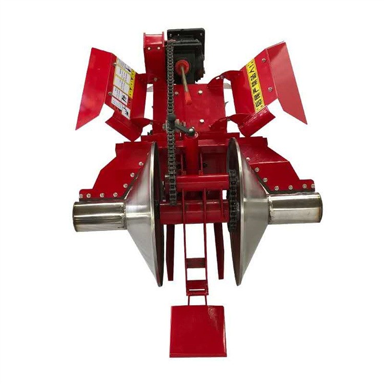 柴油机带大棚用草莓开沟起垄机 一次成型草莓大葱旋耕筑埂机图4