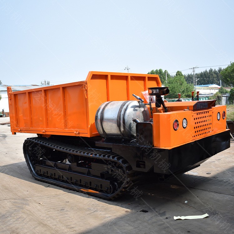 5吨水气两用液压自卸车 隧道基地工程运输车 履带运输车图4