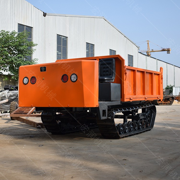 林地果园履带运输车 沼泽地运输车 建筑工程液压自卸车图4