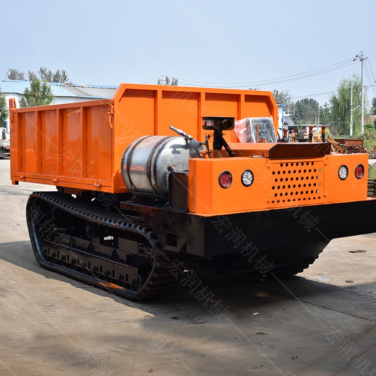 林地果园履带运输车 沼泽地运输车 建筑工程液压自卸车图3