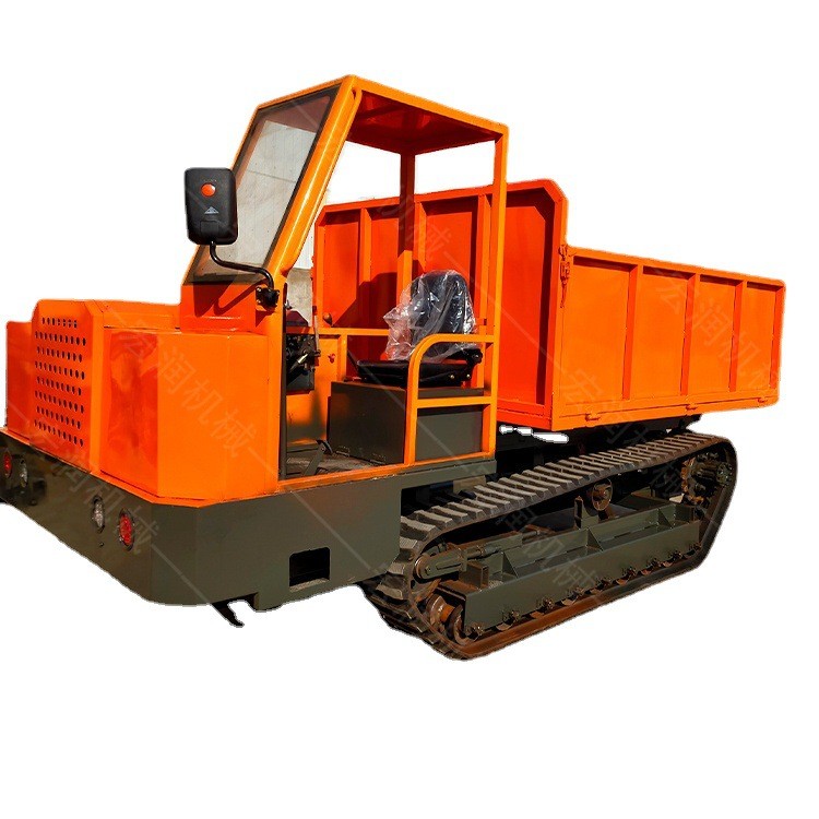 林地果园履带运输车 沼泽地运输车 建筑工程液压自卸车图5