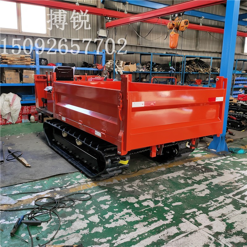 1吨2吨全地形履带运输工厂 3吨四不像自卸履带爬山虎图2