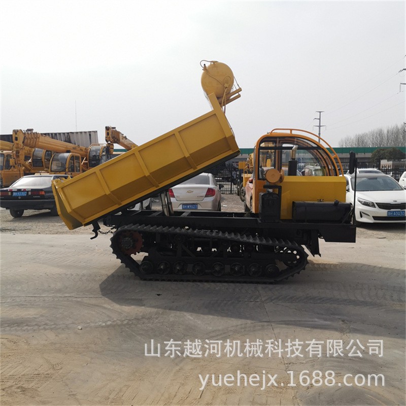越河YH-LYQ8G型 工程橡胶履带 履带运输车果园 履带自卸爬山虎图4