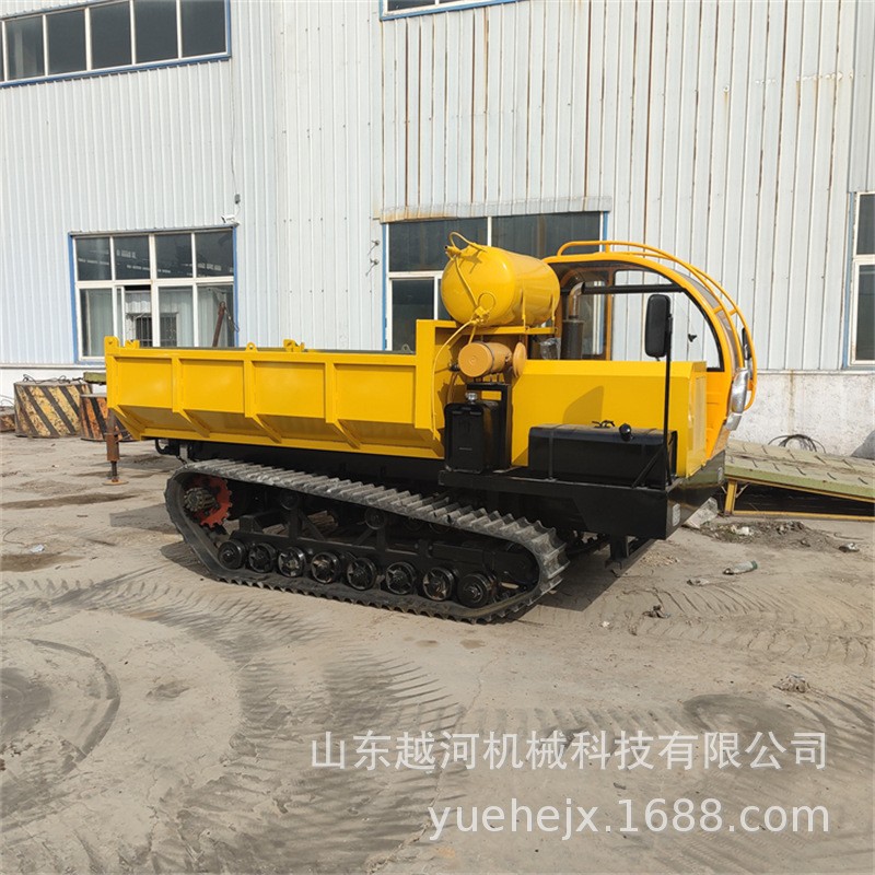 越河YH-LYQ8G型 工程橡胶履带 履带运输车果园 履带自卸爬山虎图2