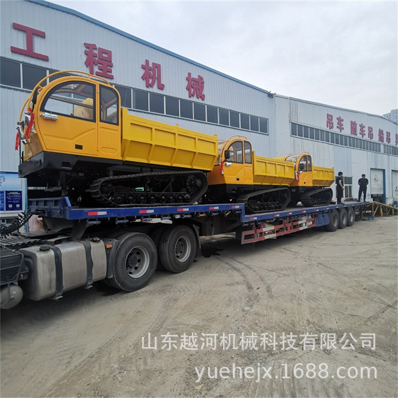 越河YH-LYQ8G型号8T液压翻斗自卸车产品载重8000kg 履带运输车图4