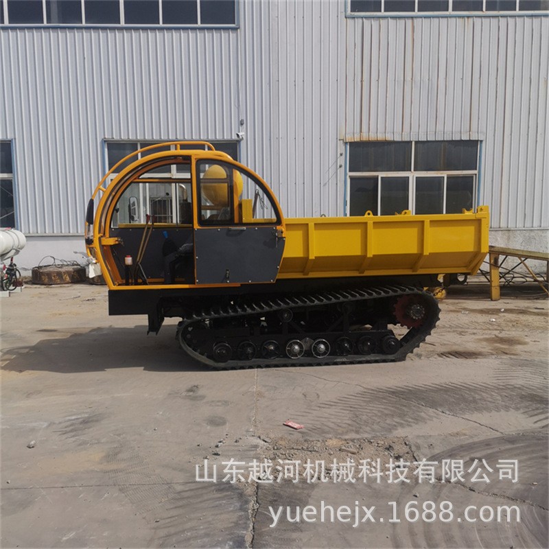 越河YH-LYQ8G型号8T液压翻斗自卸车产品载重8000kg 履带运输车图2