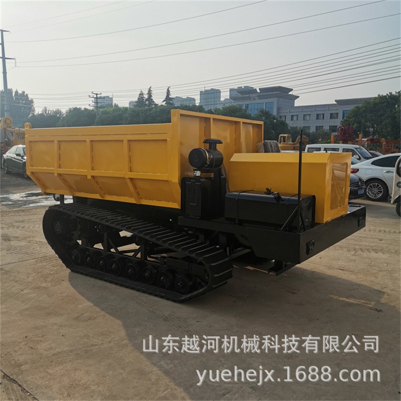 越河YH-LYQ8G型 钢丝履带液压自卸履带运粮车 履带运输自卸车价格图3