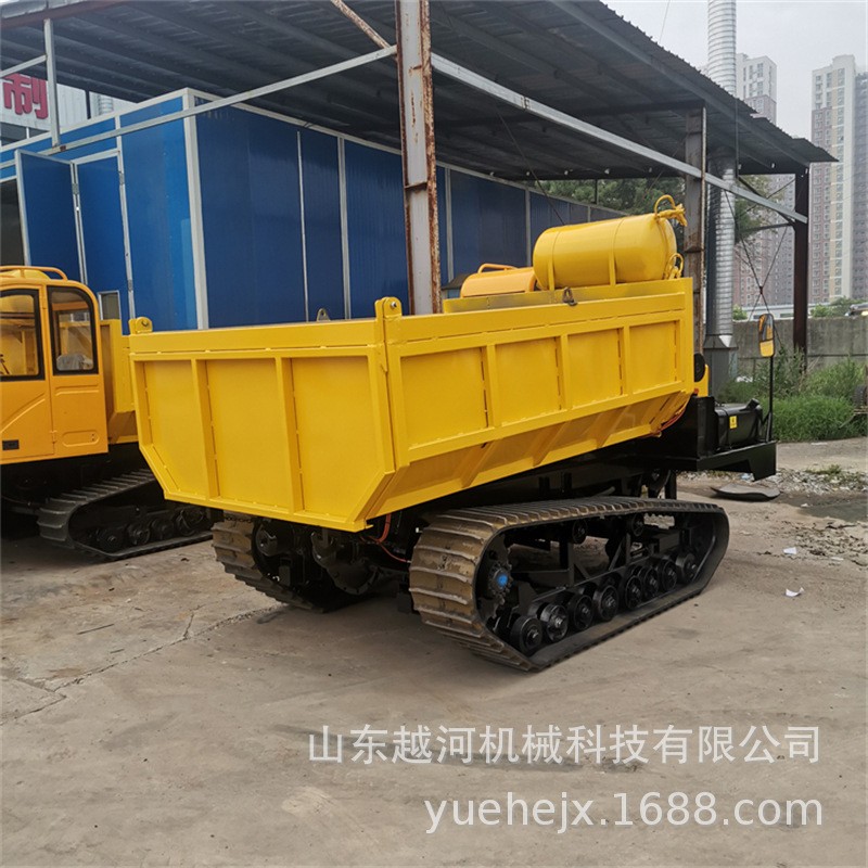 越河YH-LYQ8G型 钢丝履带液压自卸履带运粮车 履带运输自卸车价格图2