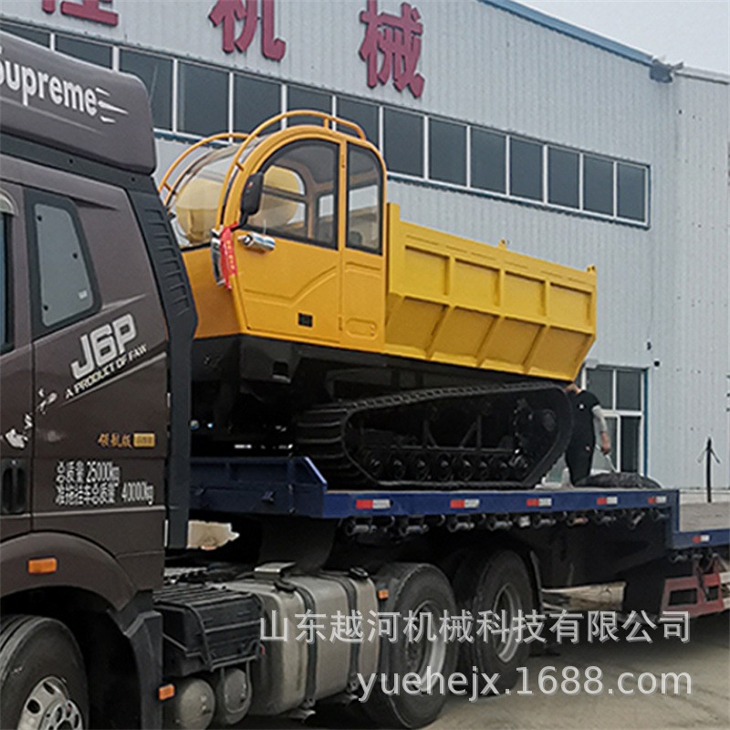 越河YH-LYQ8G型 钢丝履带液压自卸履带运粮车 履带运输自卸车价格图4