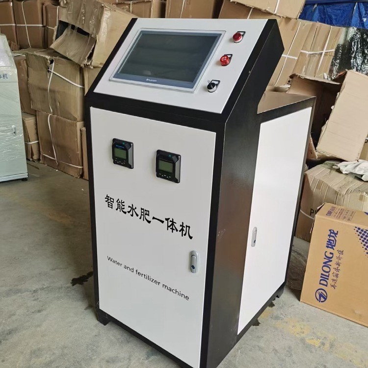 温室蔬菜大棚三通道智能水肥一体机 果园大棚节水灌溉智能水肥机图4