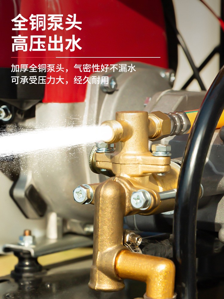 汽油打药机 农用高压手推式喷雾器 60L四冲程打药消毒一体机图2