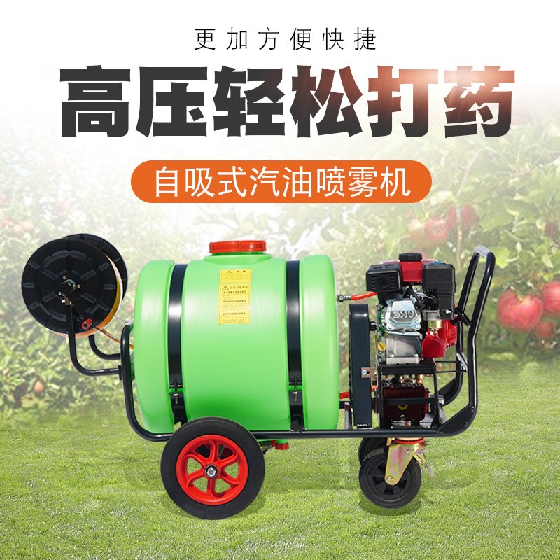 园林喷雾器 手推式高压汽油打药机 联农动力养殖消毒机包邮图2