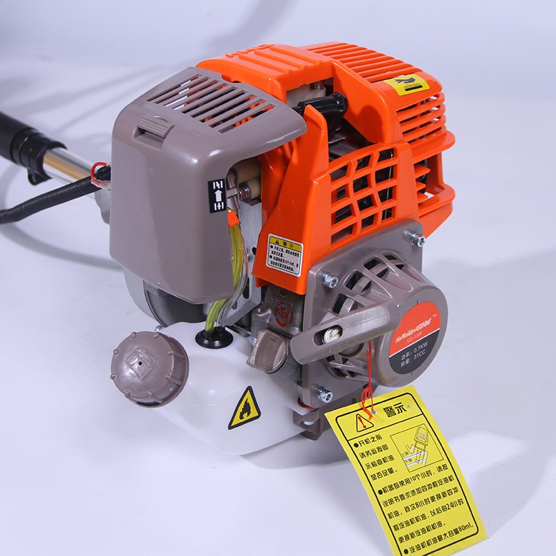 小型汽油割草机草坪打草机 直杆式多功能大棚除草机 四冲程割草机图3