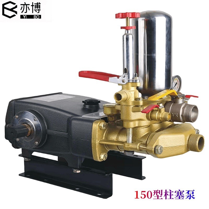 农用三缸柱塞泵高压打药机陶瓷免黄油喷药泵头汽油机压力泵喷雾器图5