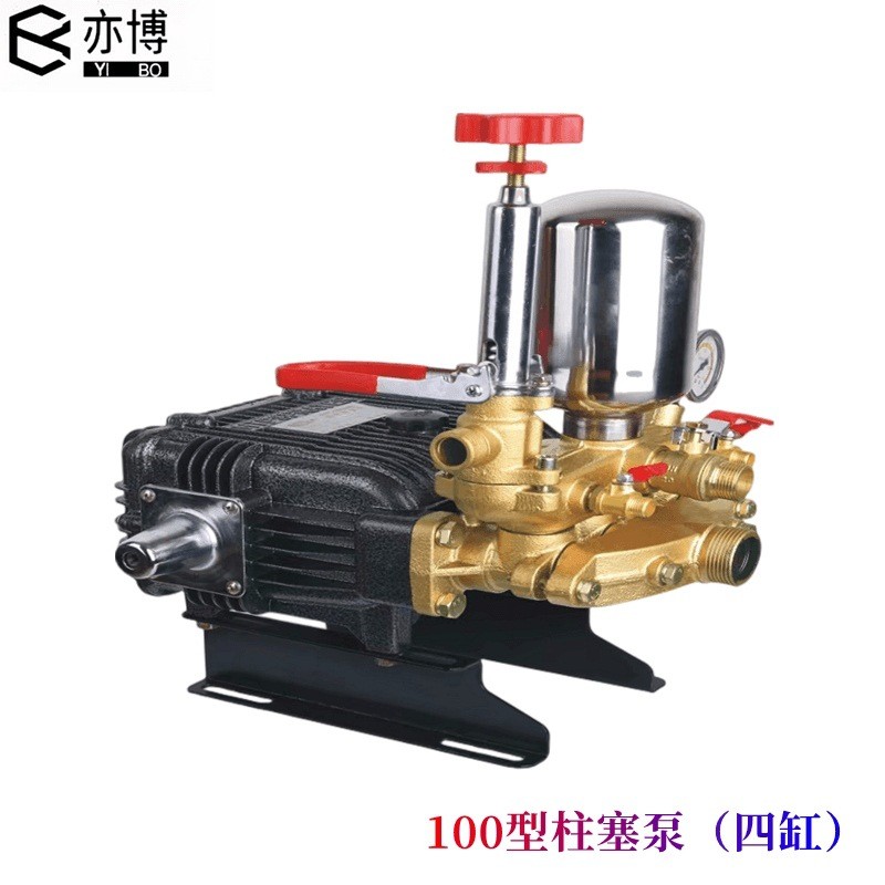 农用三缸柱塞泵高压打药机陶瓷免黄油喷药泵头汽油机压力泵喷雾器图3