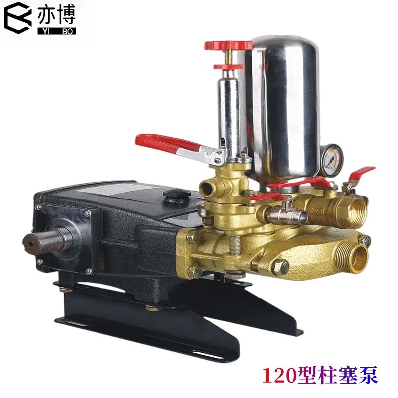 农用三缸柱塞泵高压打药机陶瓷免黄油喷药泵头汽油机压力泵喷雾器图4