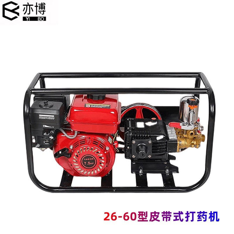 170F高压四冲程汽油打药机自吸农用园林山地果树三缸柱塞泵喷雾器图2