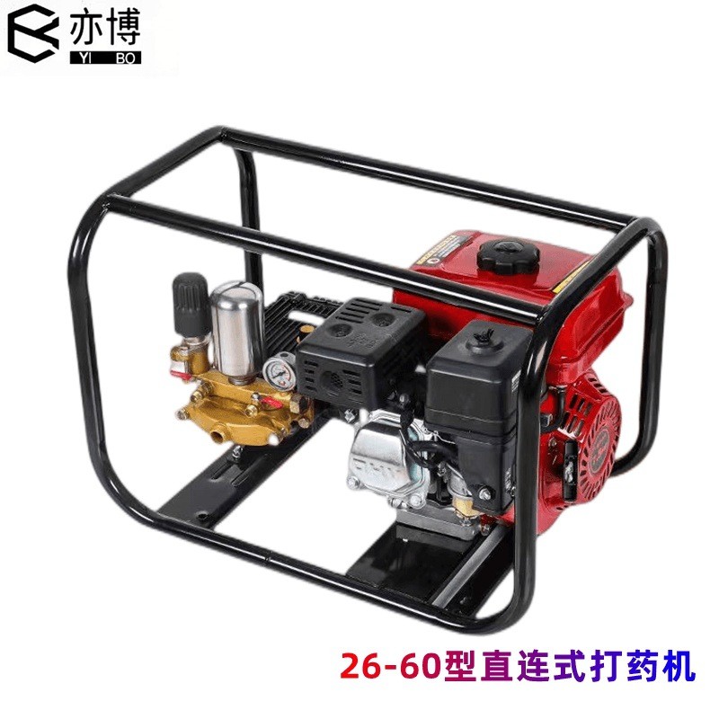 170F高压四冲程汽油打药机自吸农用园林山地果树三缸柱塞泵喷雾器图3