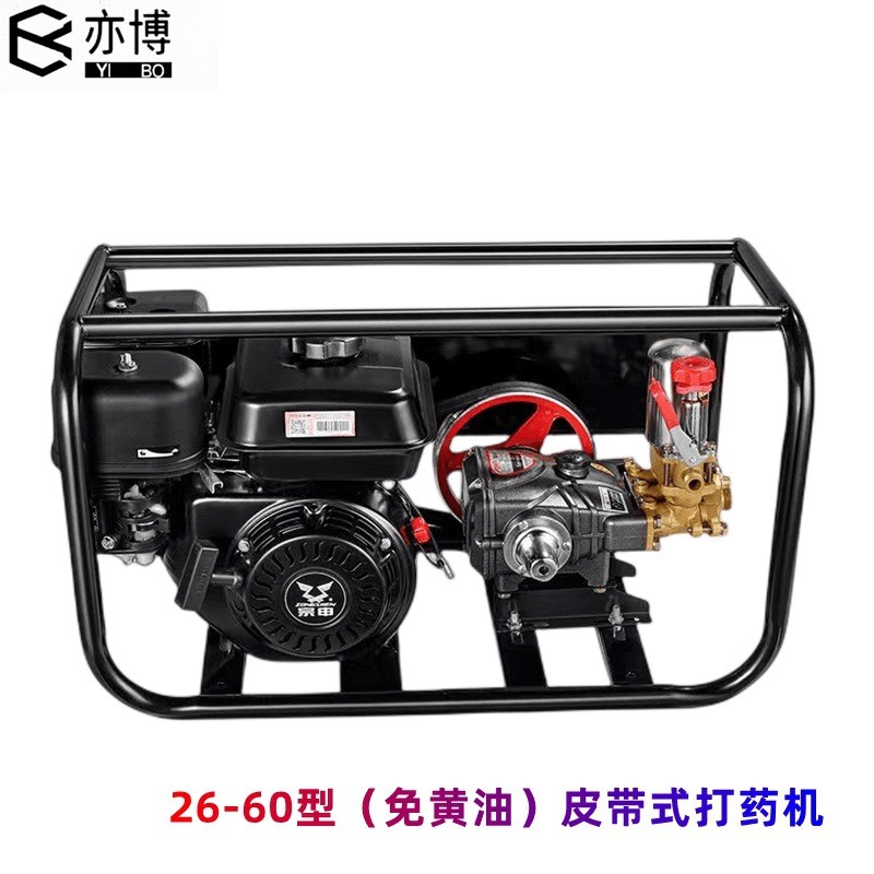 170F高压四冲程汽油打药机自吸农用园林山地果树三缸柱塞泵喷雾器图4