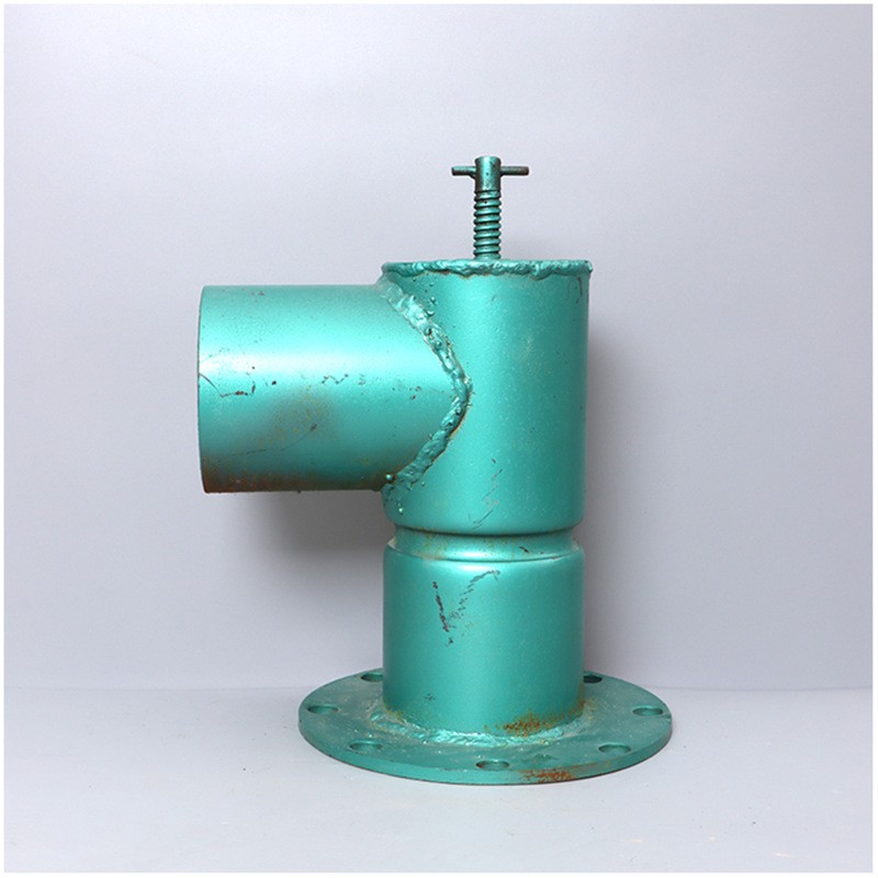 钢制出水口 农田灌溉园林园艺给水栓 3寸90法兰盘式钢制出水栓图3