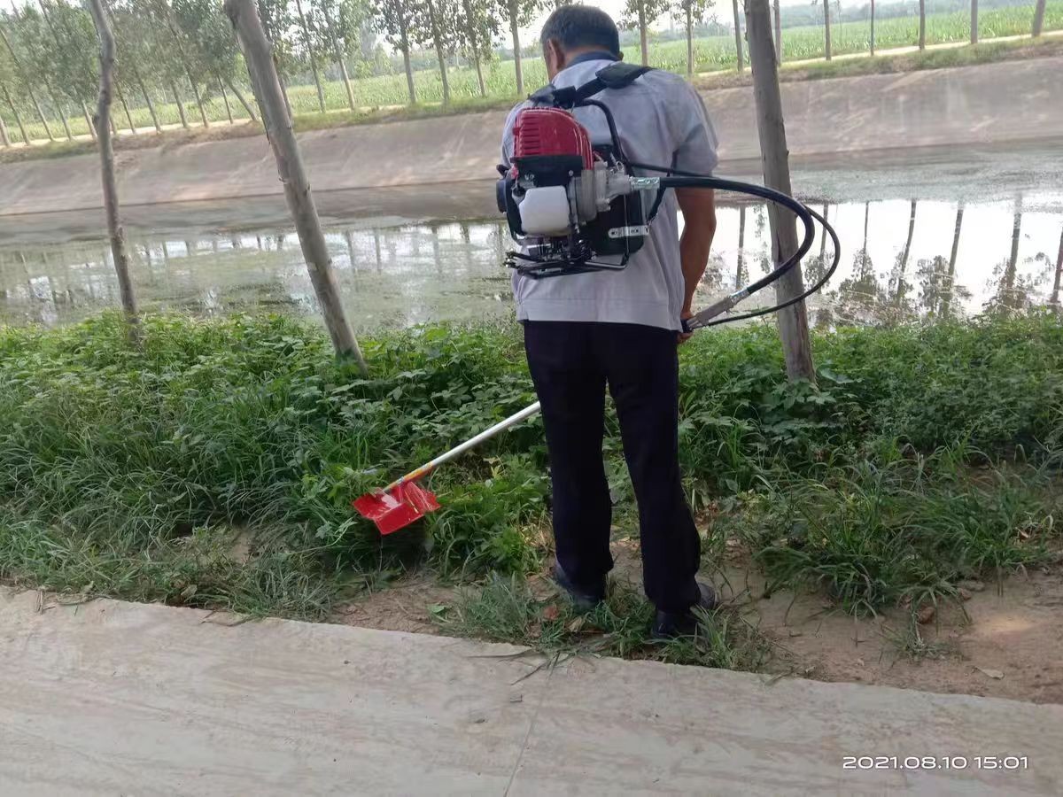 德国庭森割草机汽油机背负式四冲程小型多功能农用打锄草家用神器图2