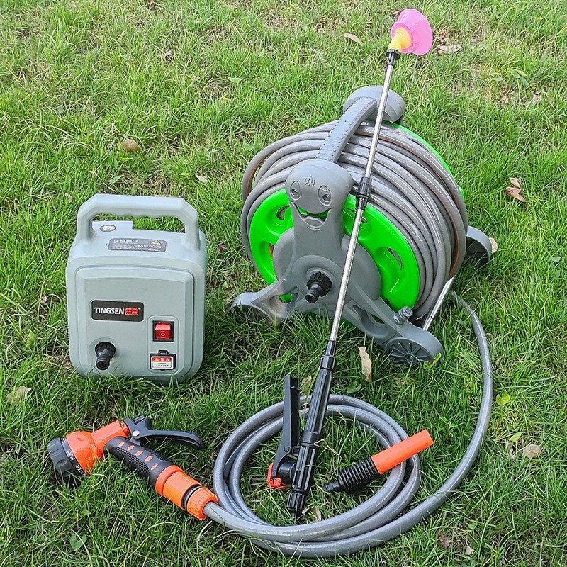 充电式抽水泵浇花浇菜抽水机蓄电池锂电池园林灌溉农田浇水机神器图2