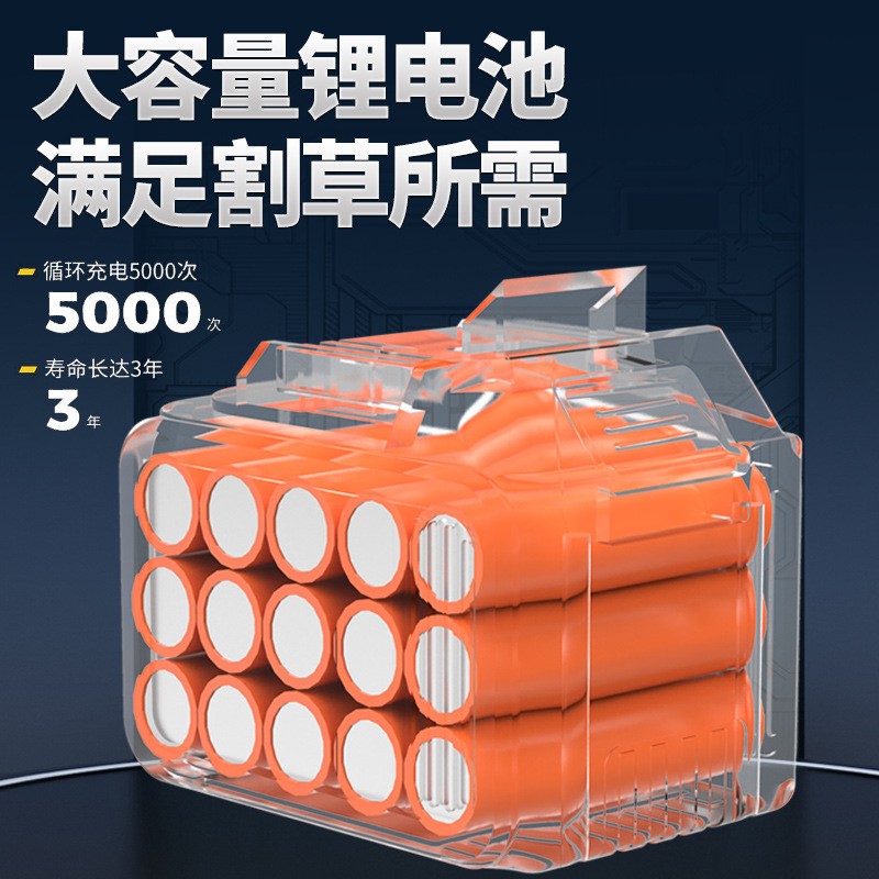 电动割草机小型家用除草机手持锂电打草机多功能充电式割草机图3