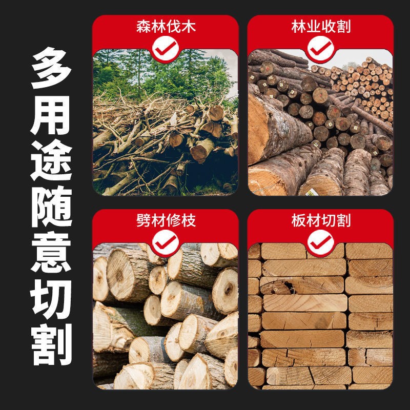 庭森电锯伐木锯家用小型手持木工锯切割锯柴锯树链条锯电链锯油锯图3