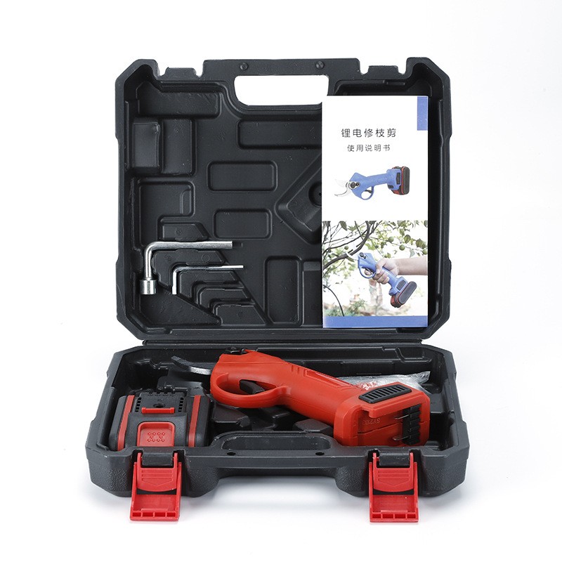 跨境直供家用园林无线电剪刀电动工具批发果树灌木园艺锂电修枝剪图5