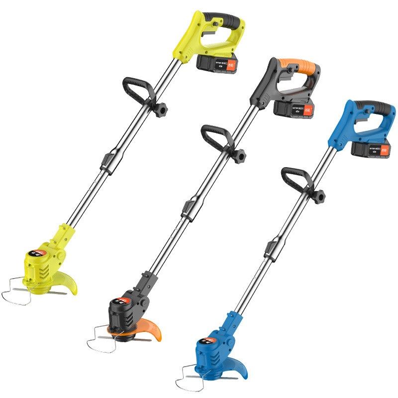 电动割草机充电式除草机便携式锂电池打草机手提小型草坪修剪机图2