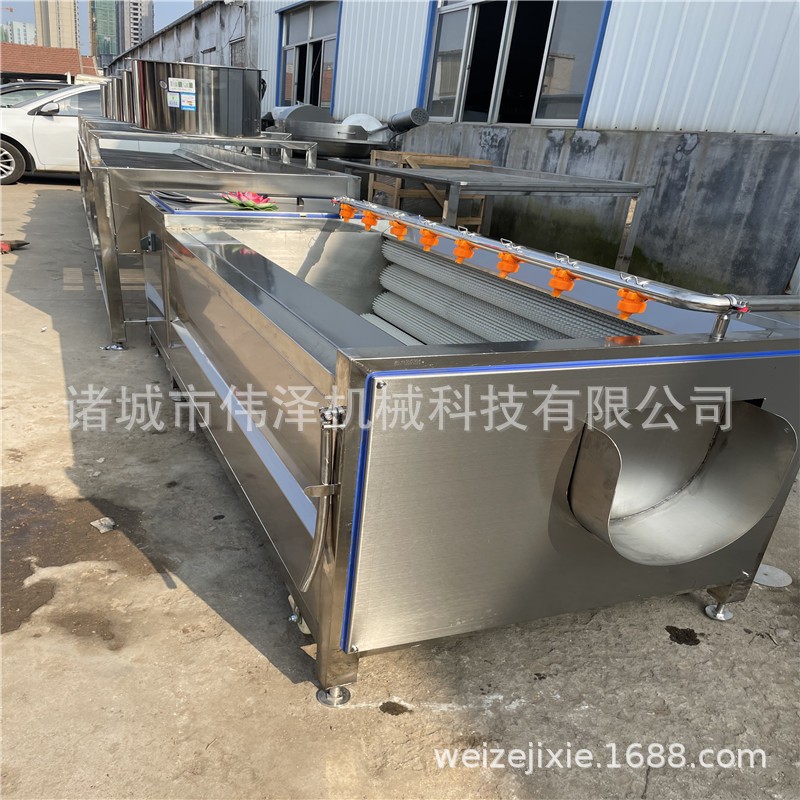 毛辊清洗机 不锈钢蔬菜海鲜清洗加工设备 转速可调生蚝清洗设备