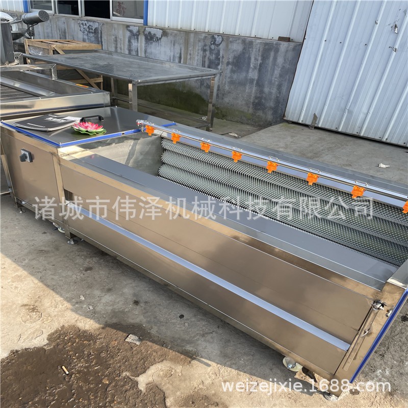 毛辊清洗机 不锈钢蔬菜海鲜清洗加工设备 转速可调生蚝清洗设备图4