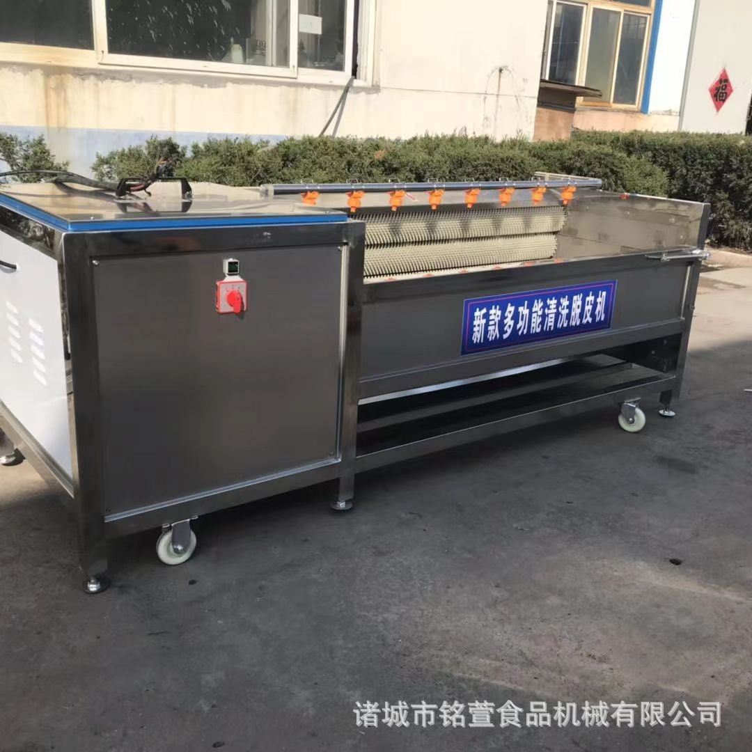 铭萱土豆芋头去皮机 全自动毛辊清洗机 多功能根茎类药材清洗机图2