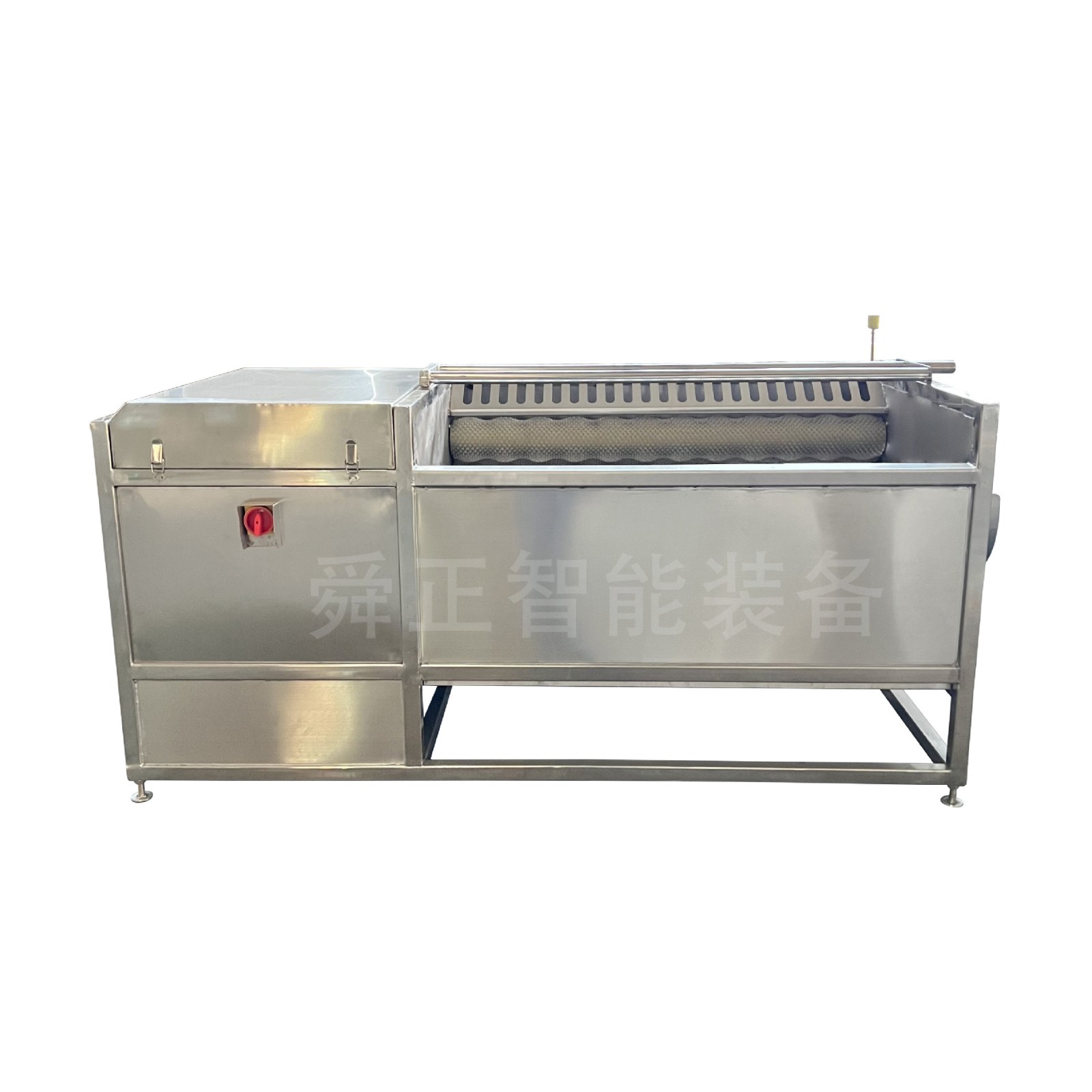 猪头蹄子毛刷清洗设备 土豆萝卜清洗去皮机 多功能毛辊清洗机图5