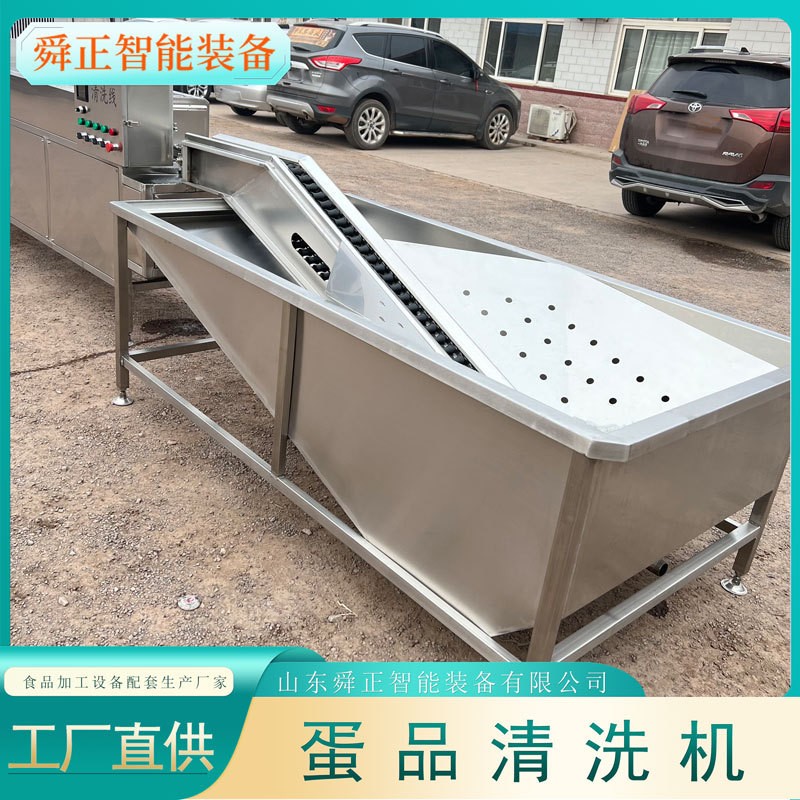 诸城鸡蛋鸭蛋清洗机 单排保洁蛋清洗设备 鸡蛋清洗光检喷码一体机图3