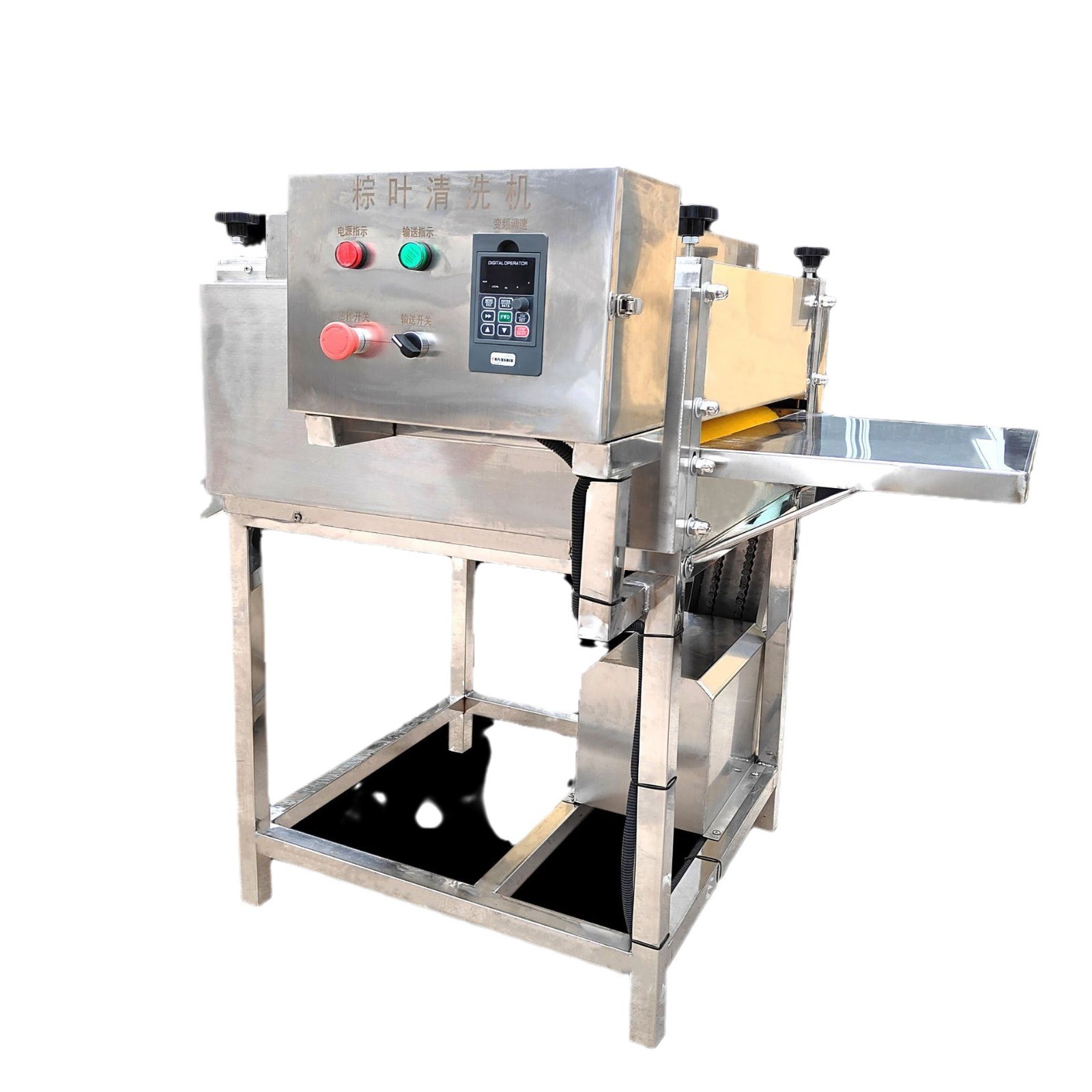 新鲜粽叶清洗设备 苇叶粽叶清洗机 芥菜叶高压喷淋清洗设备 现货图5