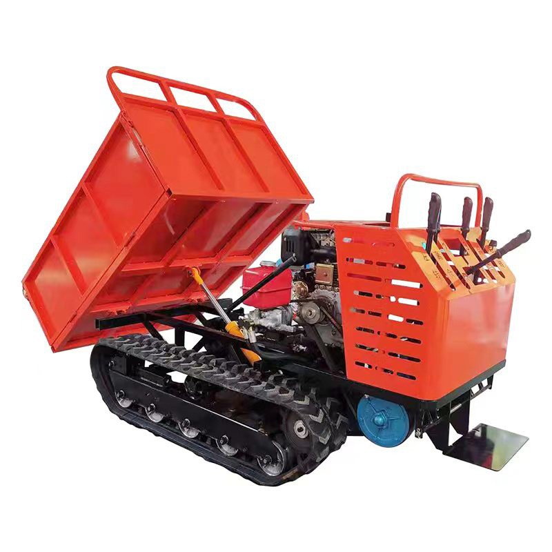 全地形农用爬山虎履带运输车工程砂石运载果园运输履带式自卸车图5