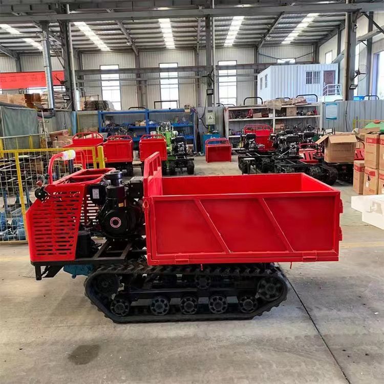 全地形农用爬山虎履带运输车工程砂石运载果园运输履带式自卸车图4