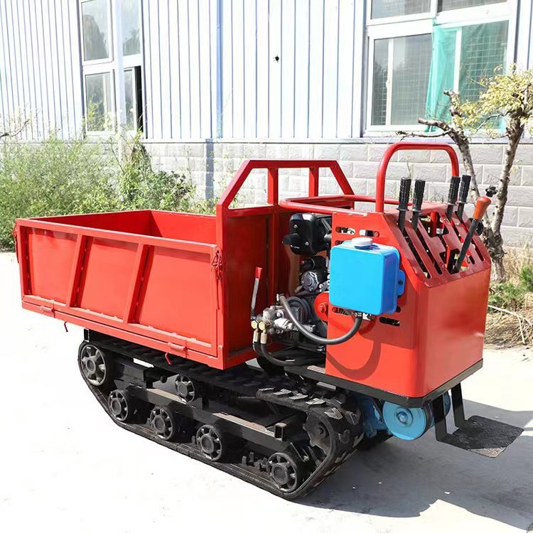 全地形农用爬山虎履带运输车工程砂石运载果园运输履带式自卸车图3