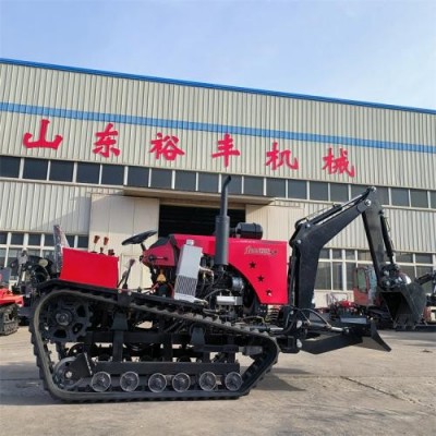 120马力履带拖拉机 水旱两用耕地机 农场耕地机