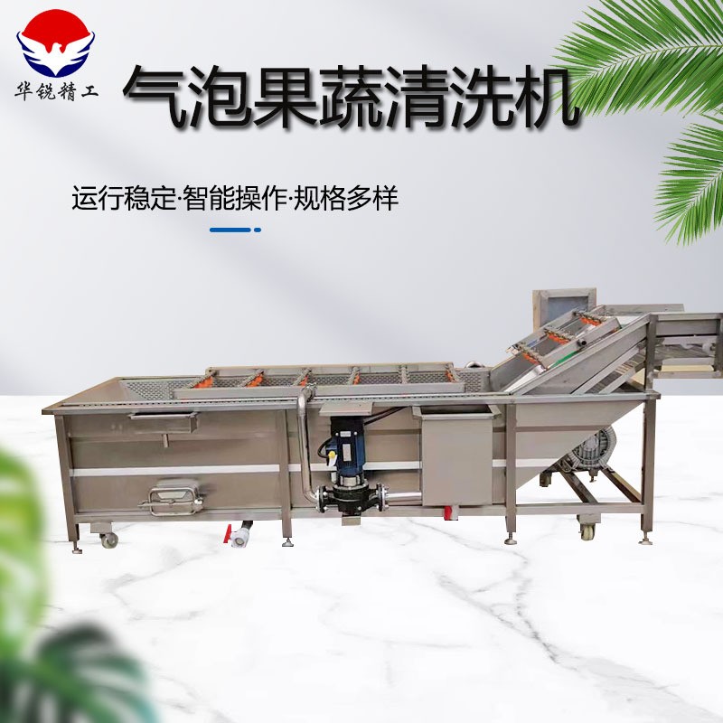 商用果蔬气泡清洗机海蜇清洗加工设备小龙虾高压鼓泡式清洗机果图3