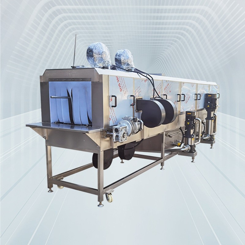 多功能塑料筐清洗机高压喷淋海鲜周转筐清洗机水果筐洗箱机厂家图3