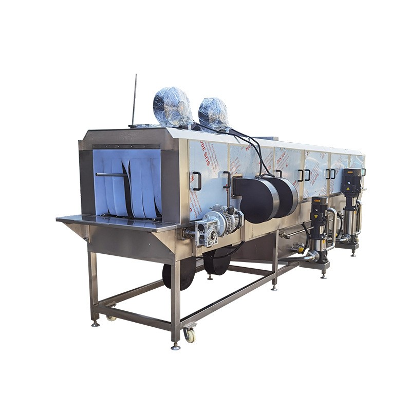 多功能塑料筐清洗机高压喷淋海鲜周转筐清洗机水果筐洗箱机厂家图5