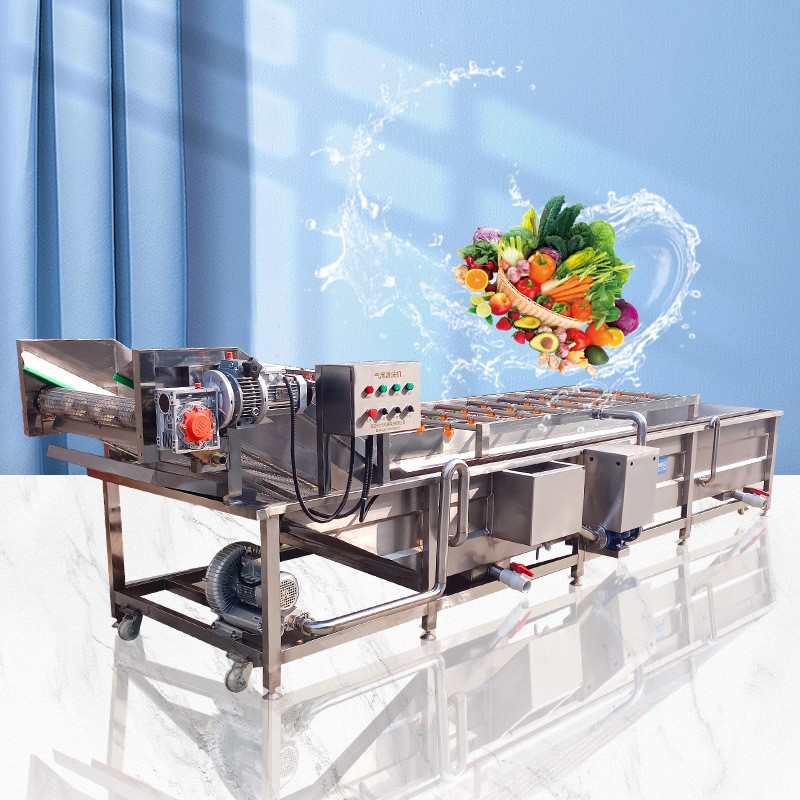 果蔬气泡清洗机预制菜加工清洗设备快餐食堂净菜处理设备厂家供应图3