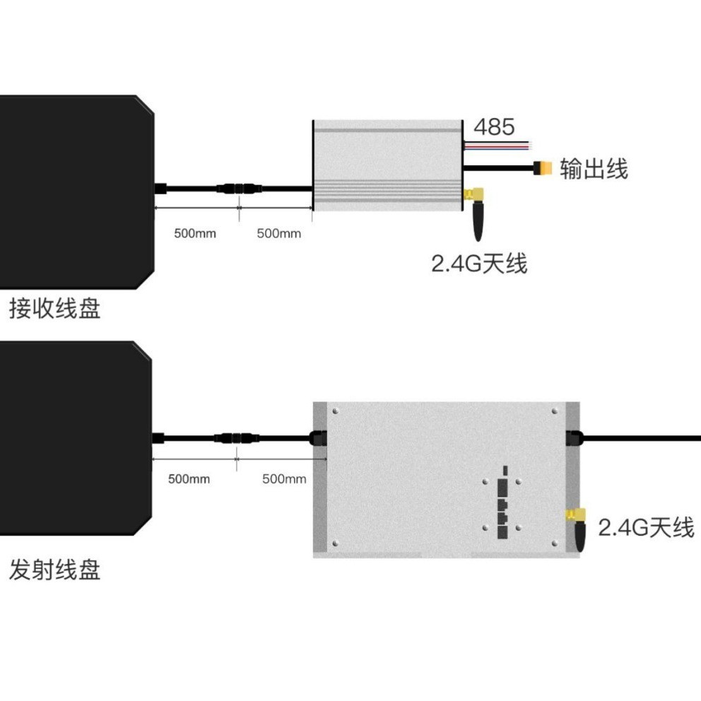 农业植保无人机无线充电模组 防水防潮 无线充电传输技术 中惠图3