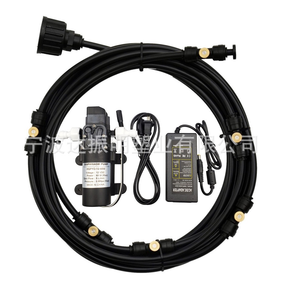 12v泵适配电源 低压加湿喷雾降温系统套装 雾化消毒除尘喷头图2