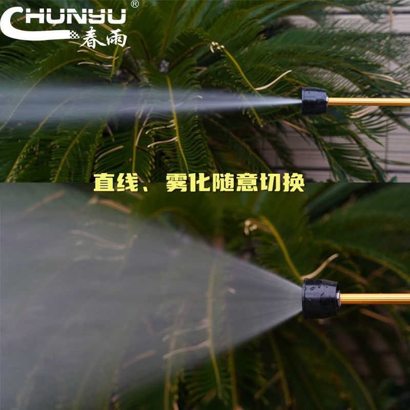 正品春雨农用高压陶瓷水枪喷头杆打农药水雾枪机动喷雾器柱塞泵图5