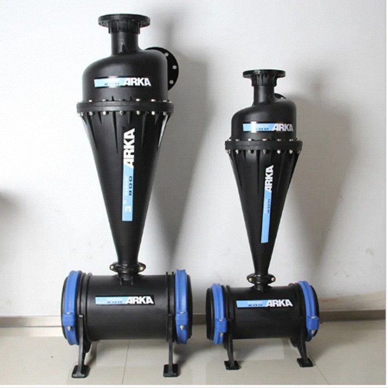 反冲洗离心砂石过滤器 农田灌溉滴灌用立式过滤器 离心过滤器图3