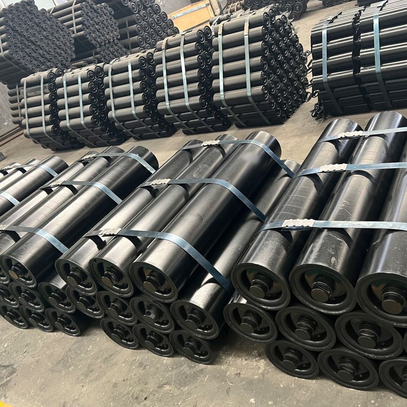 现货供应 托辊轴承座缓冲托辊铁托辊高分子托辊 煤矿输送机用托辊图2